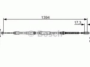 Bosch 1 987 482 033. Трос гальмiвний