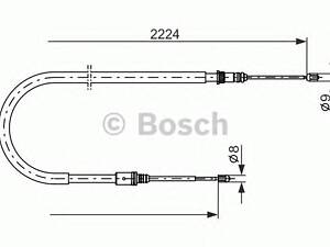 Bosch 1 987 482 303. Трос тормозной левый