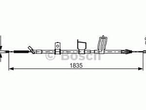 Bosch 1 987 482 341. Трос тормозной правый