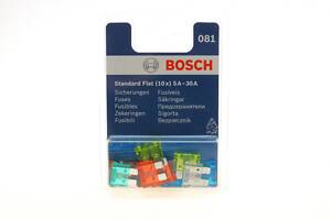 BOSCH 1 987 529 081 Комплект запобіжників (стандарт) 5A/7,5A/25A/30A/10A/15A/20A ) (10шт)