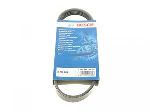 BOSCH 1 987 945 731 Ремінь генератора VW Golf V/Passat/Touran 1.4TSI 05-/Skoda Fabia 1.4 TSI RS 10-14 (5PK491)