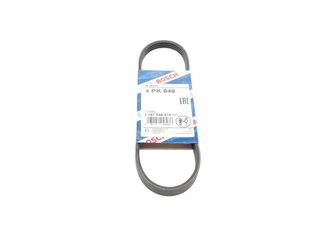 BOSCH 1 987 946 010 Ремінь генератора Chevrolet Aveo/Daewoo Kalos 1.2 03- (4PK648) - Фото 1