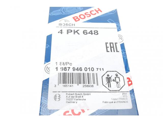 BOSCH 1 987 946 010 Ремінь генератора Chevrolet Aveo/Daewoo Kalos 1.2 03- (4PK648) - Фото 6