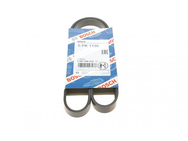 BOSCH 1 987 948 410 Ремень генератора Renault Kangoo 1.5 dCi (5PK1135) - Фото 1