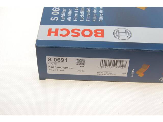 BOSCH F 026 400 691 Воздушный фильтр Mazda 3 1.5-1.8 18- - Фото 4