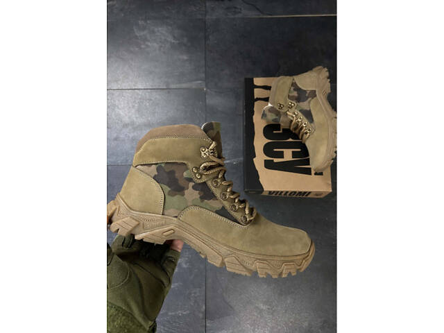 Чоботи койот військові тактичні демісезон осінь світлі якісні - Фото 5