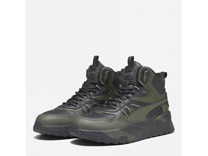 Ботинки мужские Puma Trinity Mid Hybrid L 44.5 Темно-зеленый (39398504)