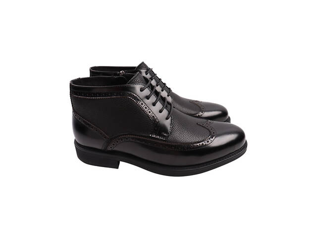 Чоботи чоловічі Roberto Paulo чорні натуральна шкіра 634-23ZH 41 - Фото 1