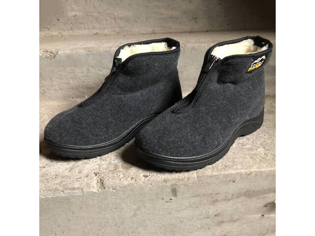 Черевики чоловічі утеплені на застібці 45 розмір 30см, чоловічі робочі черевики - Фото 5