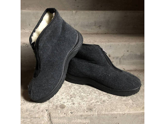 Черевики чоловічі утеплені на застібці 45 розмір 30см, чоловічі робочі черевики - Фото 12