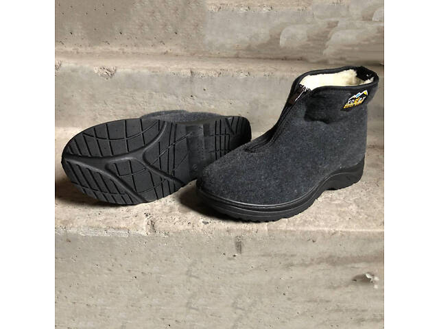 Черевики чоловічі утеплені на застібці 45 розмір 30см, чоловічі робочі черевики - Фото 2