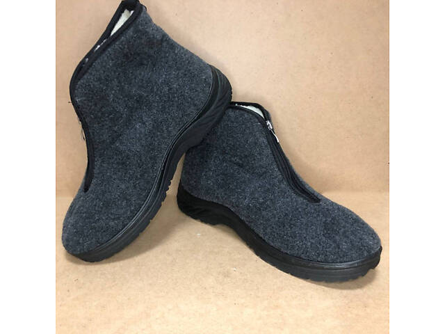 Черевики чоловічі утеплені на застібці 45 розмір 30см, чоловічі робочі черевики - Фото 8