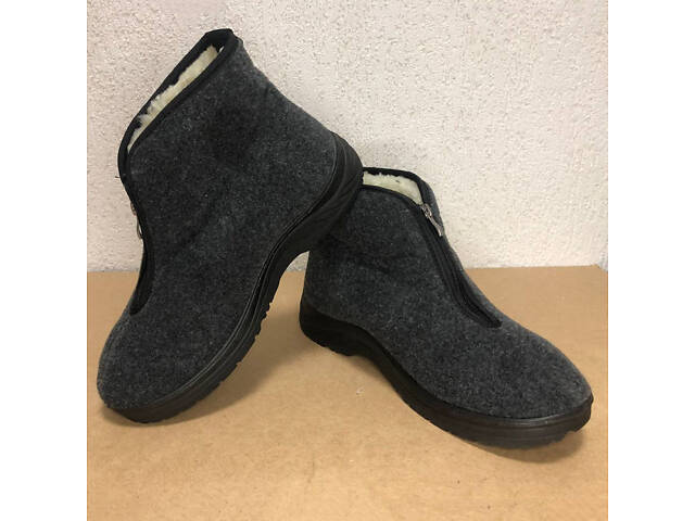 Черевики чоловічі утеплені на застібці 45 розмір 30см, чоловічі робочі черевики - Фото 6