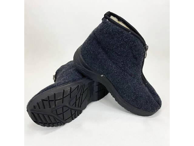 Черевики чоловічі утеплені на застібці 45 розмір 30см, чоловічі робочі черевики - Фото 11