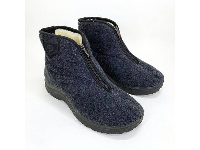 Черевики чоловічі утеплені на застібці 45 розмір 30см, чоловічі робочі черевики - Фото 18