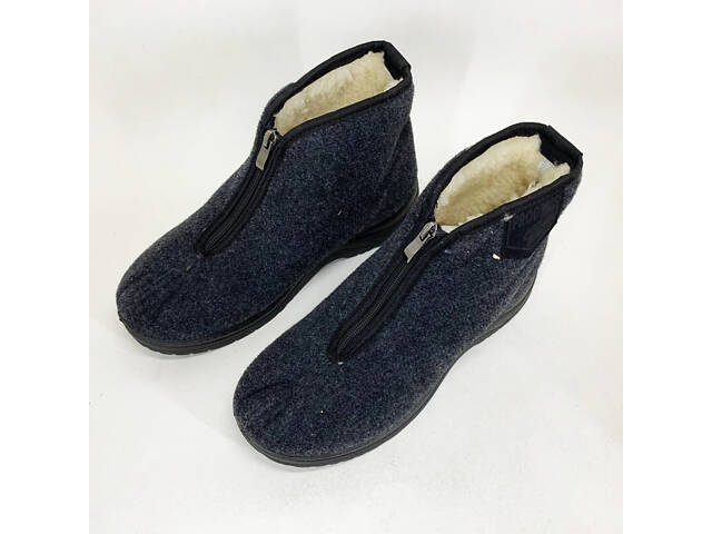 Черевики чоловічі утеплені на застібці 45 розмір 30см, чоловічі робочі черевики - Фото 13