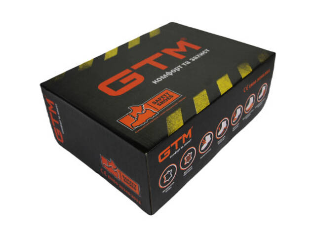 Чоботи робочі GTM SM-071 р.45 композитний носок, на шнурках S3 SRC Comfort (SM-071-45) - Фото 5