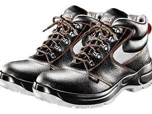 Ботинки рабочие NEO, кожа, p.46/30.7см, антискольжение, стальной подносок до 200 Дж, S1P SRA, СЕ