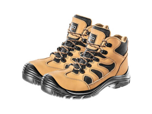 Чоботи робочі Neo Tools нубук, без металу, S3 SRC за стандартом EN ISO 20345, р.45 (82-126) - Фото 1