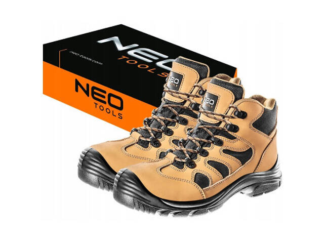 Чоботи робочі Neo Tools нубук, без металу, S3 SRC, EN ISO 20345, р.47 (82-128) - Фото 3