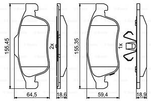 Brake Pad Set, disc brake