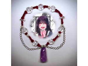 Браслет Каміширо Різе з натуральним аметистом