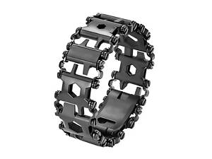 Браслет мужской RESTEQ металлический мультитул Tread Metric-Stainless черный