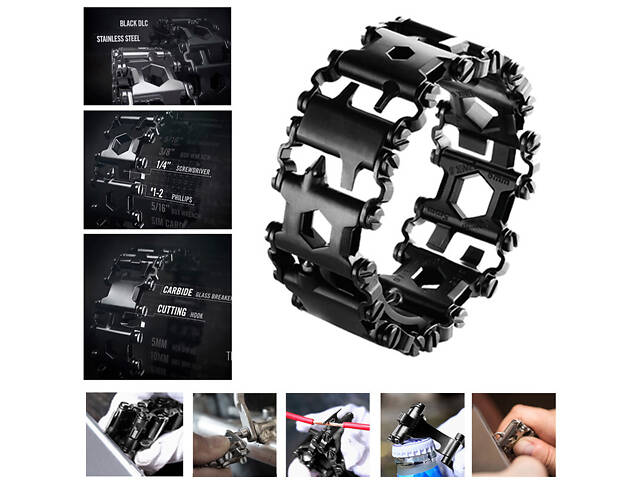 Браслет мультитул черный №528/2 - Фото 6