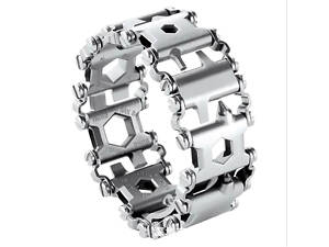 Браслет мультитул серебристый №528/1