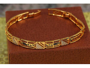 Браслет Xuping Jewelry Клеопатра 19.5 см 8 мм золотистий love-shopping