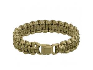 Браслет з Паракорду M 15мм Койот Mil-Tec PARA ARMBAND KST.-SCHLIESSE 15MM COYOTE (16370105-903-M)