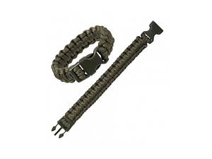 Браслет з Паракорду M 22мм Олива Mil-Tec PARA ARMBAND KST.-SCHLIESSE OLIV (16370201-903-M)