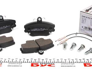 BRECK 21463 00 702 10 Колодки тормозные (передние) Dacia Logan 04-/Renault 19/11/21/Peugeot 205/309 (с датчиками)