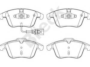 BRECK 243330070110. Комплект гальмівних колодок