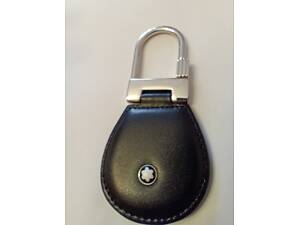 Брелок для ключів Montblanc Meisterstuck зі шкіри та сталі