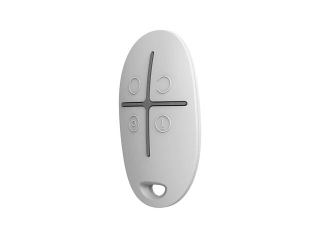 Брелок для управління охоронною системою Ajax SpaceControl білий - Фото 2