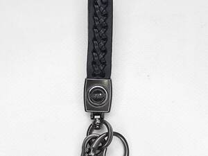 Брелок до ключів плетений з карабіном Nissan