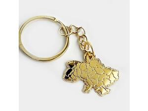 Брелок Dobroznak карта Украины Глянец 30х31,5 мм (6309)