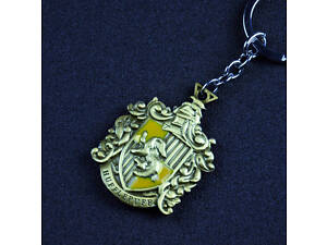 Брелок Гаррі Поттер Факультет Пуффендуй золотистий 6035 5 см