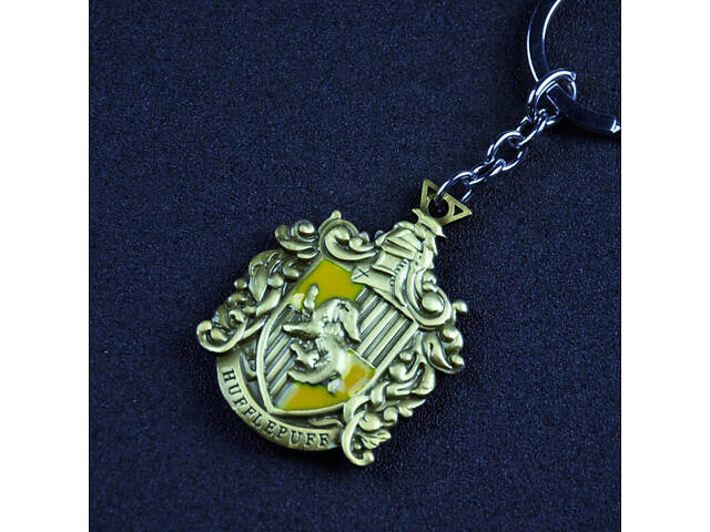 Брелок Гаррі Поттер Факультет Пуффендуй золотистий 6035 5 см - Фото 1