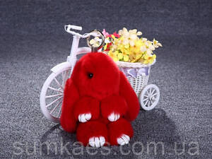 Брелок на сумку или рюкзак заяц Красный