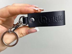 Брелок шкіряний SKILL Lente (чорний)