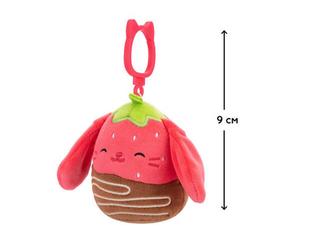 Брелок Squishmallows на кліпсі - Кролик Гунда 9 см (SQCP00464) - Фото 2