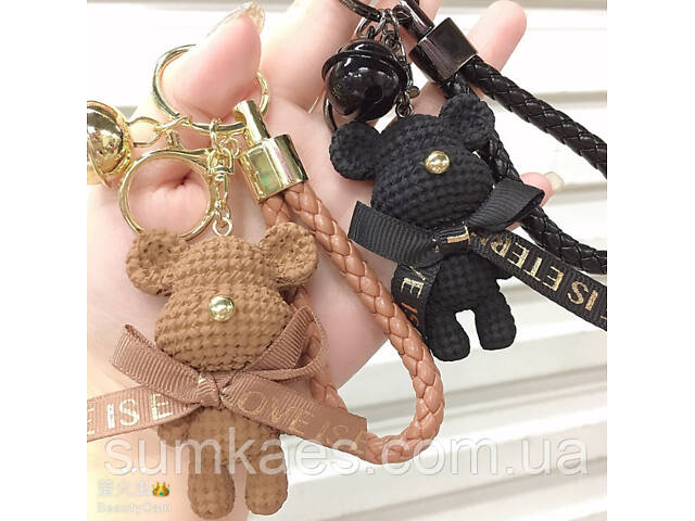 Брелок игрушка мишка для сумки рюкзака ключей, брелок медведь на сумку ключи - Фото 6