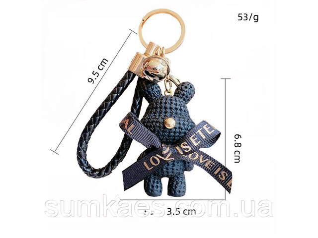Брелок игрушка мишка для сумки рюкзака ключей, брелок медведь на сумку ключи - Фото 7