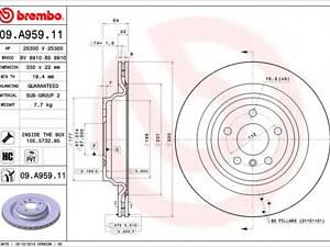 Brembo 09.A959.11. Тормозной диск