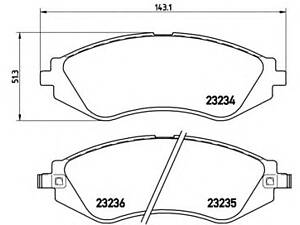 Brembo P 15 002. Тормозные колодки