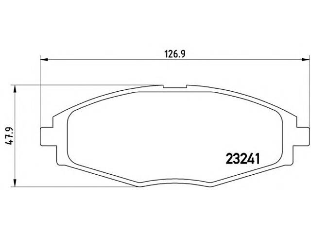 Brembo P 15 006. Гальмівні колодки