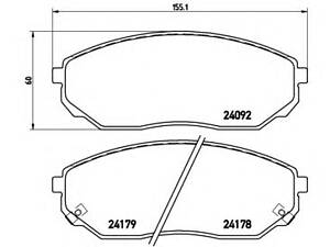 Brembo P 30 019. Тормозные колодки