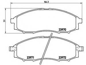 Brembo P 56 049. Гальмівні колодки